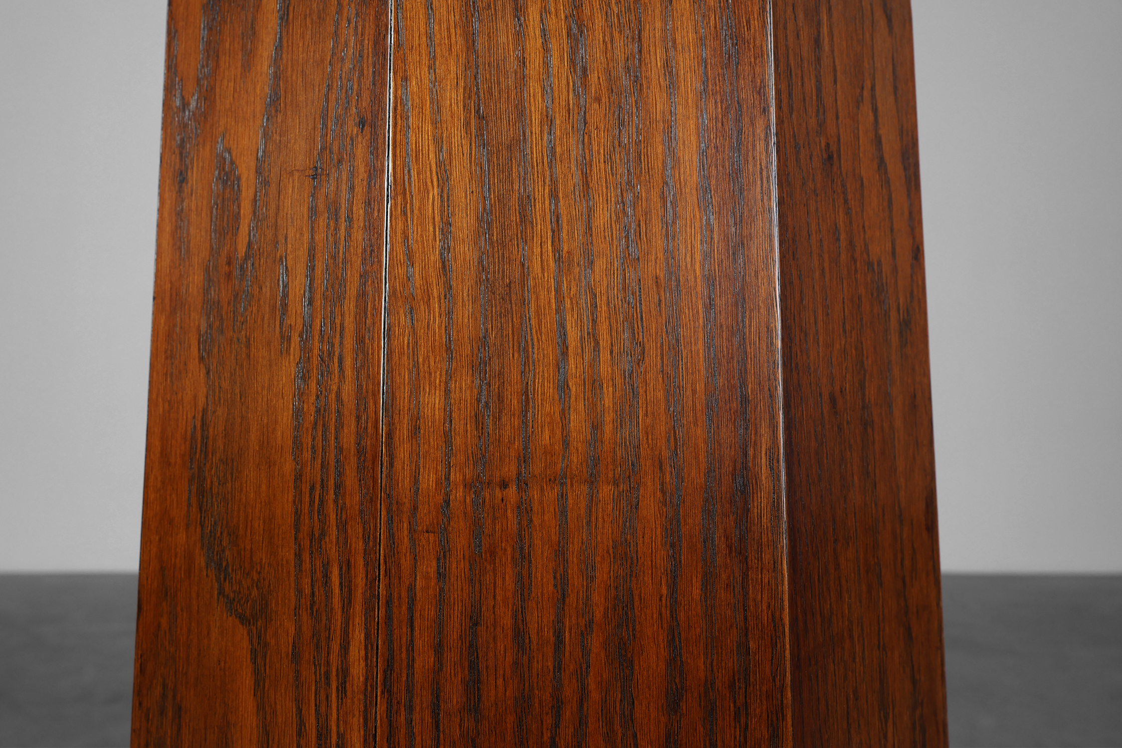 French Art Deco octagonal Oak Pedestal, circa 1920thumbnail